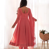 Lakhnavi Flair Festive Anarkali Suit