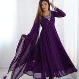 Lakhnavi Festive Anarkali Suit