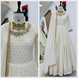 Lavish White Anarkali Gown