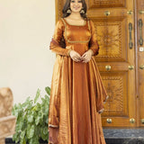 Mustard Beautiful Fendi Silk SUit