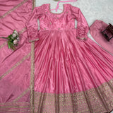 Lavish Chinon Anarkali Gown