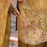 Mustard French Creap Suit