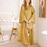 Mustard French Creap Suit