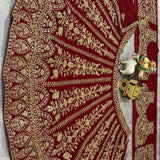 Maroon Glamourises Embroidered Lehenga
