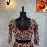 Maroon Glamourises Embroidered Lehenga
