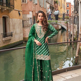 Meena Glorious Chinon Silk Suit