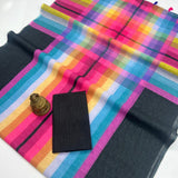 digital print linen  blooming saree