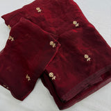 Beautiful Gendy Dual Shaded Saree