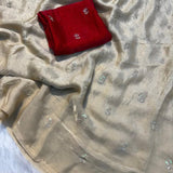 Beautiful Gendy Dual Shaded Saree