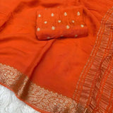 Designer Viscose Chinon Saree