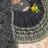 New Black Coloured Lehengha Choli