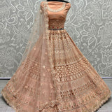 Fantastic Designed Sequins embroidered with Multi thread work partywear Lehengacholi