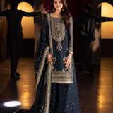 Luxury Embroidered Suit Sharara