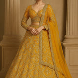 Mustard Yellow Bridal Lehenga