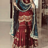 Luxurious Georgette Top-Sharara