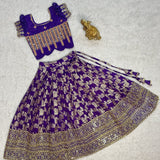 Kids Festive Silk Lehenga Choli