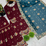 Luxurious Georgette Top-Sharara