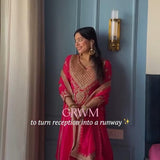 Majestic Pink Top Plazzo