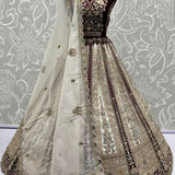 Adorn Wedding Embroidered Net Lehenga