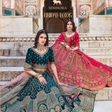 Premium Bridal Wedding Velvet Lahenga Collection