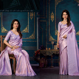 Partywear soft Jacquard silk saree