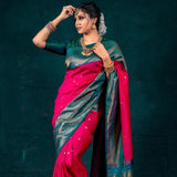 Beautifull Soft Lichi Silk Saree