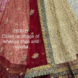 Creamy Bridal Wedding Lehenga