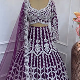 Purple Occasionaly Lehenga Choli