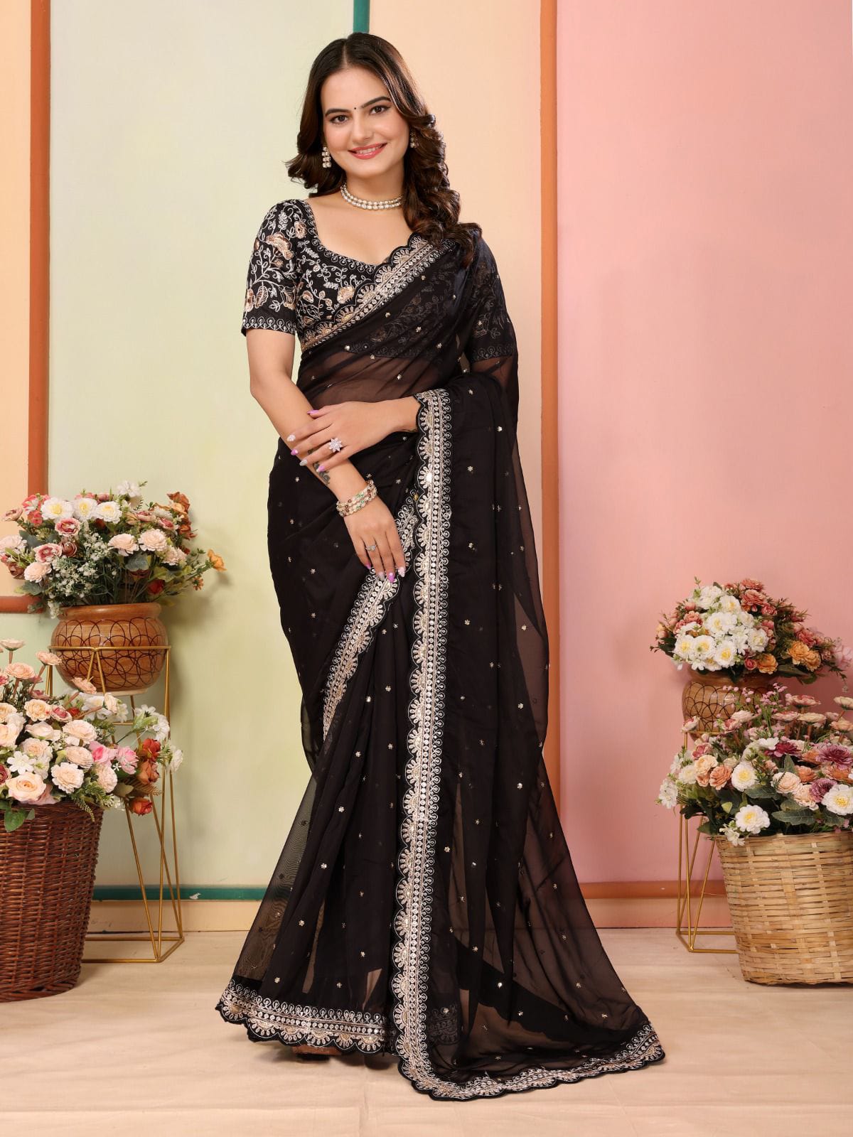 Festival Organza Silk Saree