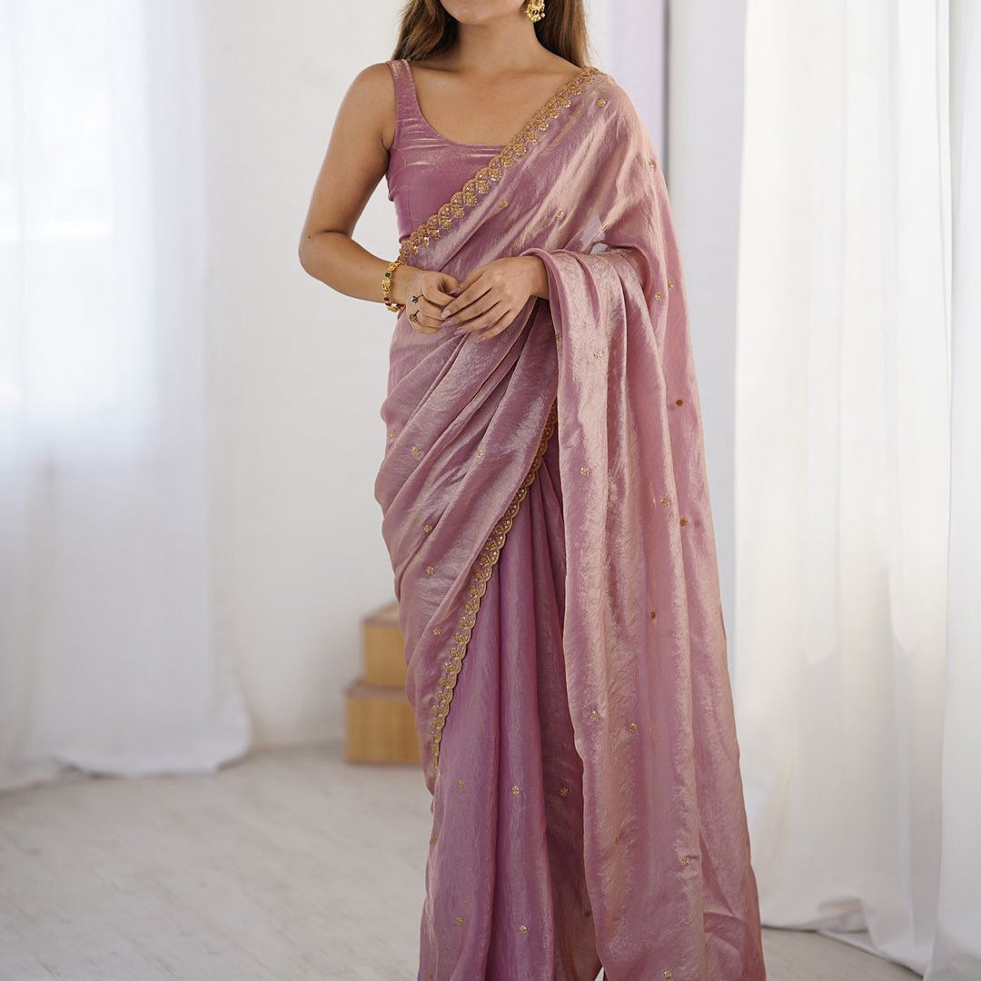Designer Fendy Satin Silk Saree