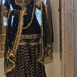 Black Pakistani Dashing Suit