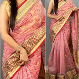 Soft Cotton Organza Saree