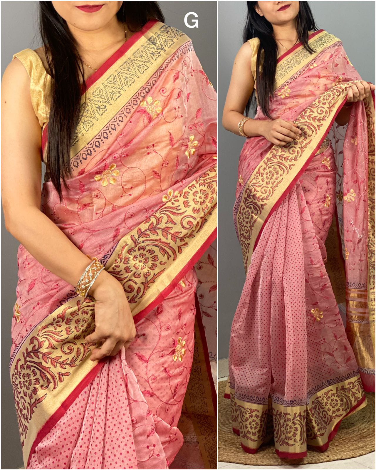 Soft Cotton Organza Saree