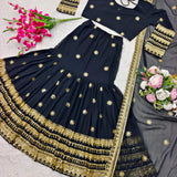 Bollywood Black Georgette Lehenga