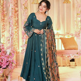 Presenting Designer Embroidery Work Gown