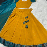 Mustard Designer Lehenga