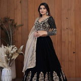 Black Color Beautifull Lehenga