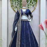 Beautifull Royal Blue Lehenga