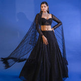 Trending Bollywood Black Lahenga Choli