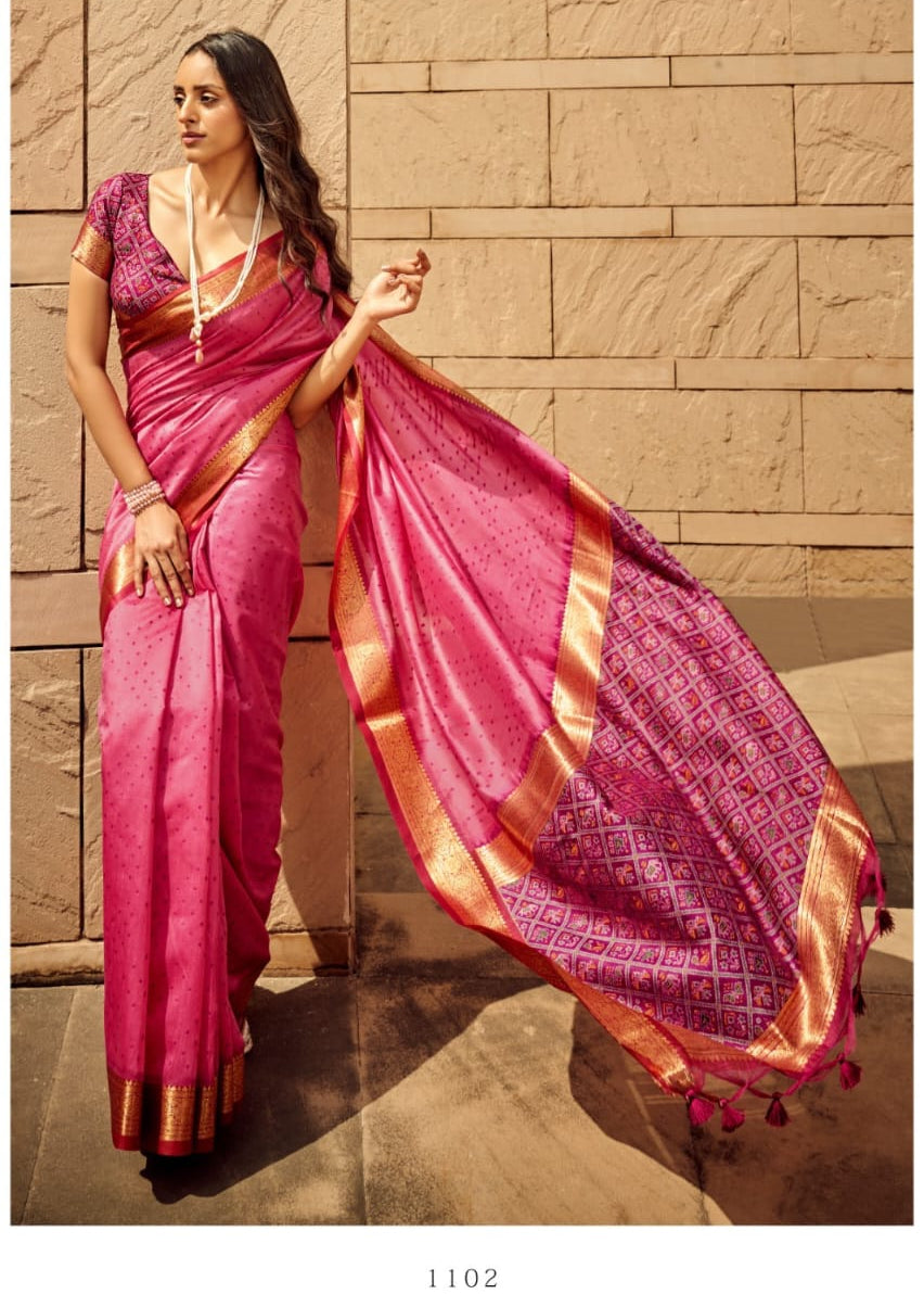 Heavy Handloom Weaving Silk Saree