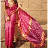 Heavy Handloom Weaving Silk Saree