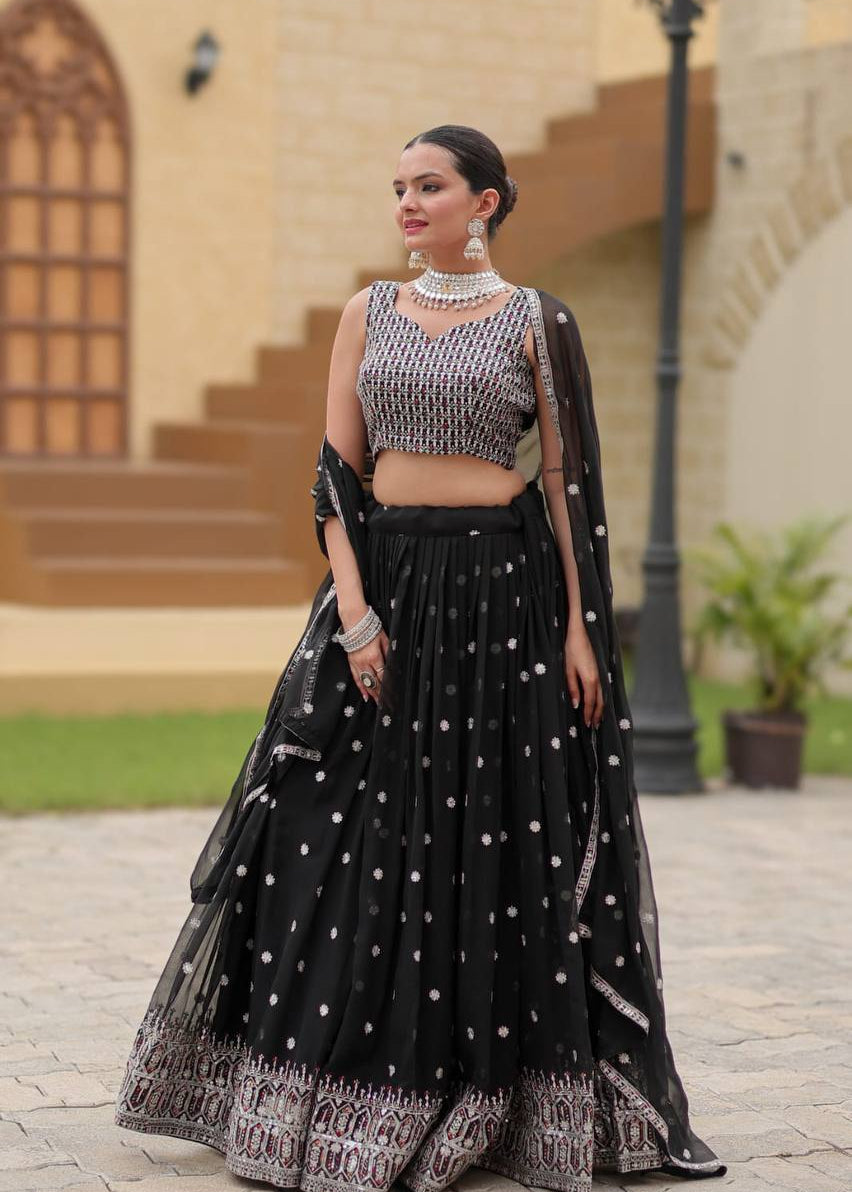 Gulnaz Heavy Faux Georgette Lehenga