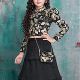 Beautiful Cut-Work  Stitched Lahenga -Blouse with Purse For Festive