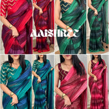 Striped Apsara Georgette Saree