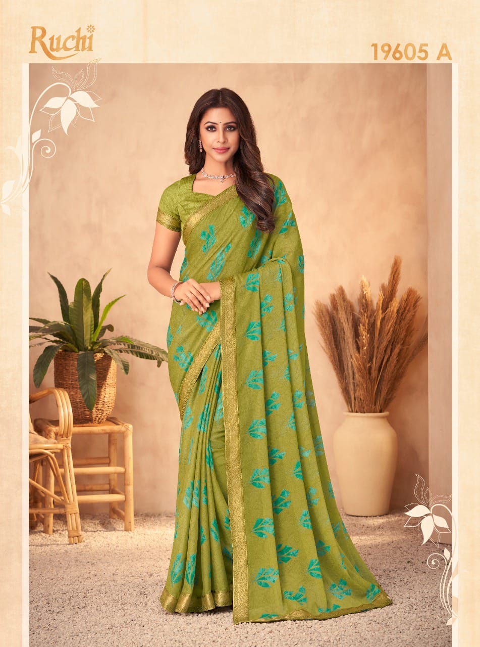 Georgette simple saree collection