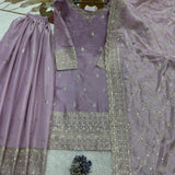 Stunning Shiny Silk Top Plazzo