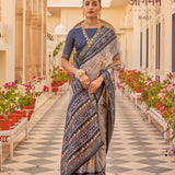 Partywear shiffon silk saree