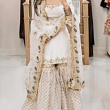 White Elegance Georgette Suit