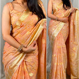 beautiful cotton jacquard saree