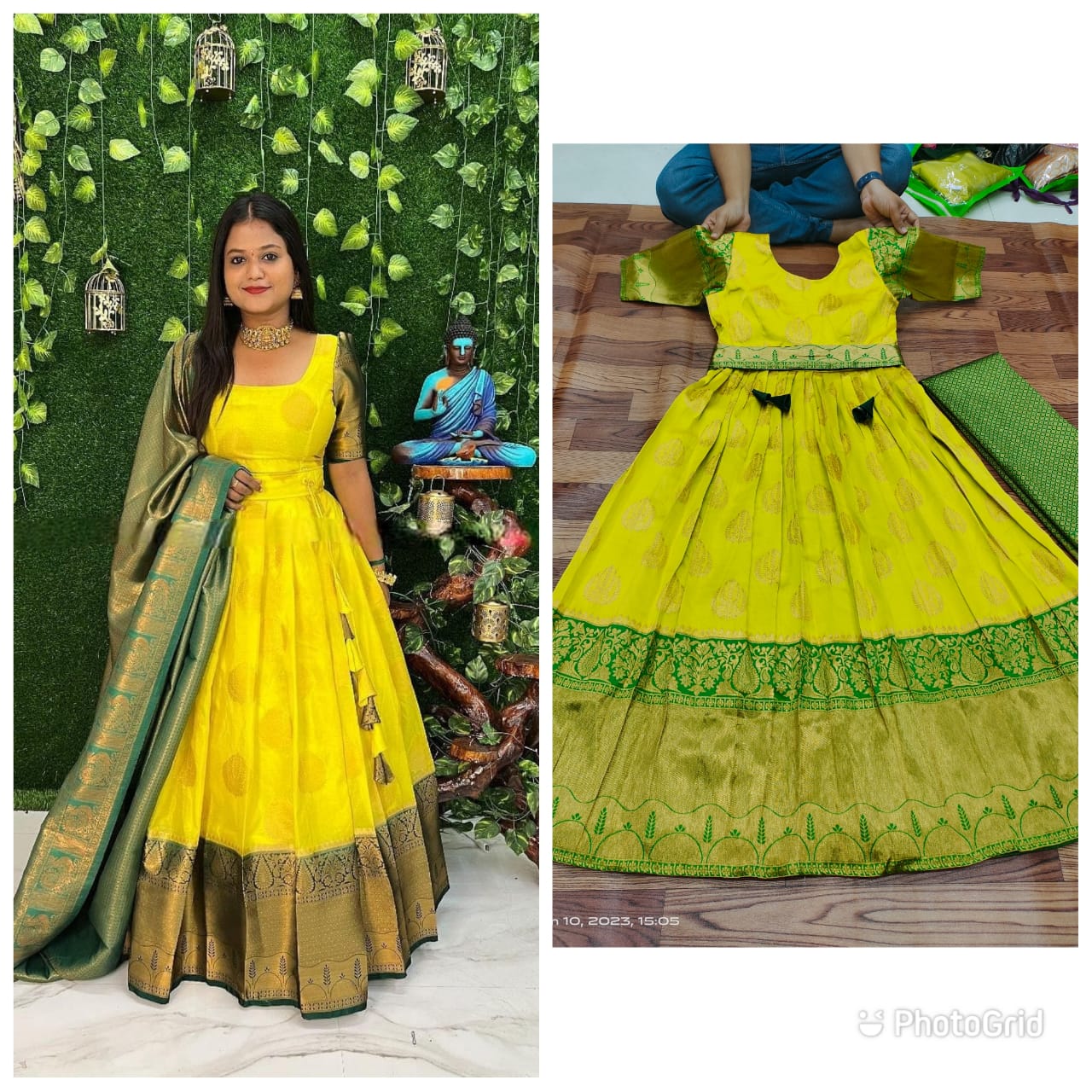 Banarasi Silk Anatakali Gown